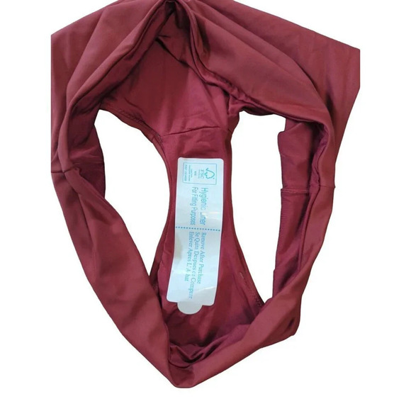 Andie Swim The Hipster Bottom Truffle Eco Nylon Size Medium - Picture 5 of 7